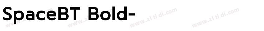 SpaceBT Bold字体转换